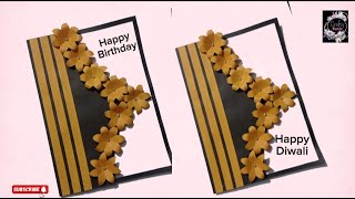 Happy Diwali Cards Easy Hand Made Cards craftyfunda6979 [upl. by Ponton416]