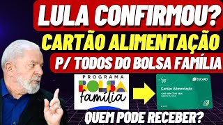 CARTÃO ALIMENTAÇÃO BOLSA FAMÍLIA CRAS VAI LIBERAR P TODOS SAIBA COMO CONSULTAR se VAI RECEBER [upl. by Oilcareh]