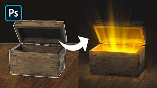 Add Gold Light Rays to Treasure in Photoshop [upl. by Retnuh]