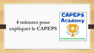 4 minutes pour expliquer le CAPEPS [upl. by Astrea884]