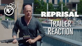 Bruce Willis Frank Grillo Our quotReprisalquot Trailer Reaction [upl. by Doralynne986]