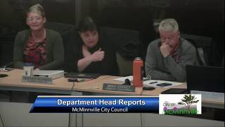 McMinnville City Council Meeting 4919 Part 2 [upl. by Assil]