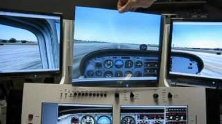 Multimonitor flightsimulator display explanation [upl. by Hephzipah]