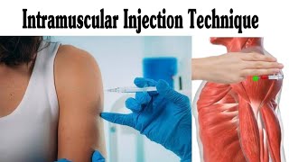 Intramuscular IM Injection Technique On Deltoid [upl. by Autry]