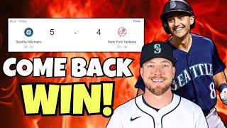 MARINERS MAKE COME BACK WIN IN GAME 1 VS YANKEES  Mariners Postgame [upl. by Dall459]