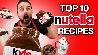 Top 10 Nutella Recipes That You HAVE to Try [upl. by Primaveras1]