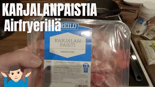 Karjalanpaistia ja Perunalaatikkoa Airfryerillä [upl. by Ermeena]