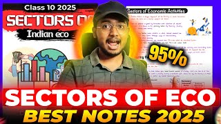 Sectors Of Indian Economy Notes Class 10 CBSE  Topper Handwritten Notes with PDF Economic Chapter 2 [upl. by Leary]