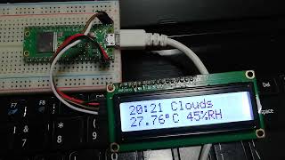 RPi Pico W Weather Station Clock using MicroPhython 2 [upl. by Geibel]