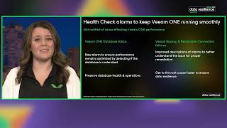 Veeam ONE Health Check Alarms Enhanced Database amp Connection Alerts [upl. by Koeppel]