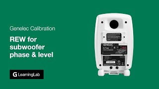 Genelec Calibration  Room EQ Wizard for adjusting subwoofer phase amp level [upl. by Lucio]