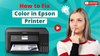 How to Fix Color in Epson Printer  Printer Tales [upl. by Anolahs]