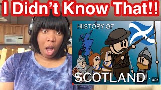 American Reacts to The History of Scotland  REACTION [upl. by Agathy]