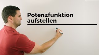 Potenzfunktion aufstellen mit 2 Punkten Funktionsgleichung bestimmen  Mathe by Daniel Jung [upl. by Gennifer]