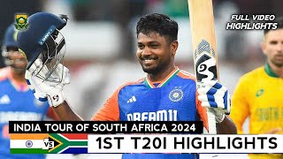 India vs South Africa 1st T20 2024 Full Highlights  IND vs SA 1st T20 Highlights 2024 [upl. by Goraud]