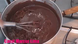 Recheio Creme de Chocolate tipo Brigadeiro para Bolos [upl. by Ianahs]