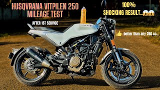 VITPILEN 250 MILEAGE TEST  MILEAGE TEST OF HUSQVARNA VITPILEN 250  AMAZING RESULTS😱😱 [upl. by Eillod]