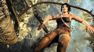 Tomb Raider  River and Parachute Scene  PC High Setting [upl. by Oibaf]