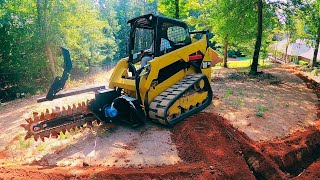 Brand New SkidSteer Trencher is a Beast [upl. by Refotsirhc723]