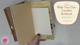 Make Your Own Travelers Notebook Or A5 Journal From Recycled Materials  Its Simple And It Works [upl. by Neala604]