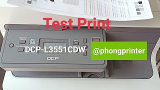 Máy In Brother DCPL3551CDW  Test Print Page  404 Not Found printer shorts [upl. by Borreri]