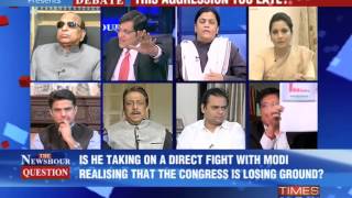 The Newshour Debate Rahul Gandhis Hitler remark  Part 1 11th March 2014 [upl. by Gneh]