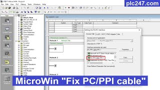 Fix quotNo PCPPI in STEP 7 MicroWinquot Siemens [upl. by Molahs]