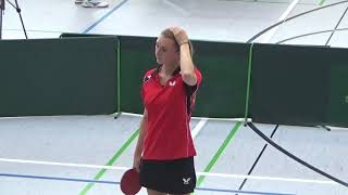 Bathelt vs Tempelmeier Tobias Riegel Scheinfeld 20181006 Table Tennis Bezirksm MFR Sued 1 Zoom 1 [upl. by Illom]