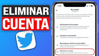 Cómo ELIMINAR cuenta de TWITTER para SIEMPRE 2024 [upl. by Calan]