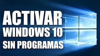 ACTIVAR WINDOWS 10 PARA SIEMPRE SIN PROGRAMAS [upl. by Aesoh]