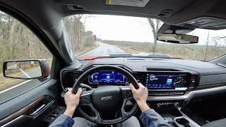 2023 Chevrolet Silverado LT Trail Boss Duramax POV Walkaround and Test Drive ASMR [upl. by Ahsiner]