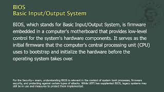 BIOS  Basic InputOutput System [upl. by Nytsrik]