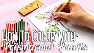 Prismacolor Pencil Coloring tutorial [upl. by Elleyoj]