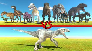 INDOMINUS REX ALL ANIMATION  Jurassic World The Game [upl. by Sevart]