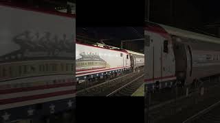 Amtrak Heritage Unit 642 ACS64  Shave amp Haircut Salute  Route 128 Station  Westwood MA [upl. by Jaeger]