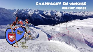 La Plagne Champagny circuit cross [upl. by Kerwinn]