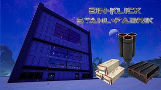 Einfache Ein Klick All in one Stahlfabrik  Blueprint  mit Download [upl. by Macleod]