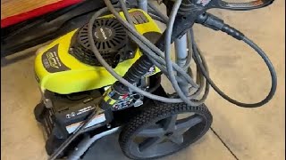 RYOBI 3100 PSI 2 3 GPM Cold Water Gas Pressure Washer PRESSURE WASHER Does it All Love it Review [upl. by Tove280]