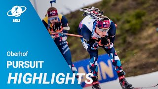 World Cup 2324 Oberhof Men Pursuit Highlights [upl. by Ardnahc295]