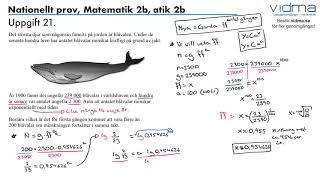 Uppgift 21 ‪Nationellt prov VT 2015 Matematik 2b [upl. by Berardo548]