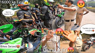 Road Rage with Police🤬16000 ka fine on My SuperbikeNeed SupportZ900 Rider [upl. by Eseerahs]