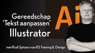 Het gereedschap Tekst aanpassen in Illustrator [upl. by Etirugram]