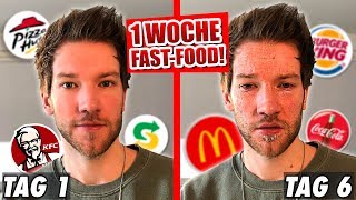 1 WOCHE NUR FASTFOOD [upl. by Schouten392]