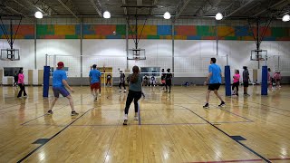 Arepas Releaded VS Flower Power  Midland YMCA Coed Comp Volleyball Match [upl. by Lynna]