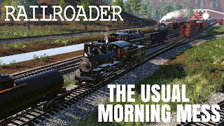 Railroader 105  Sorting out the usual morning mess before we can begin  D46P1 [upl. by Schuyler]