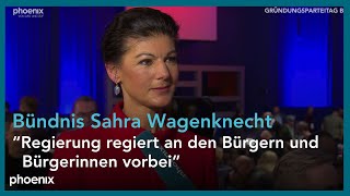 Bundesparteitag BSW Interview mit Sahra Wagenknecht 270124 [upl. by Aelrac]