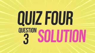 Quiz 4  Set Operations  Question 3 with Solution [upl. by Aiekan]