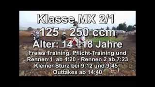 MotocrossRennen Klasse MX 21  bis 250ccm  MSCEichenried 2013 [upl. by Si945]