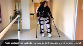 Test de lExosquelette REWALK paraplégique T3T5 Episode 1 [upl. by Nitsreik]