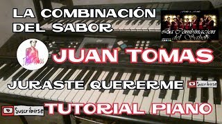 •Juraste QuerermeLa Combinación del SaborTutorial PianoRiobambaEcuador [upl. by Ayrotal235]